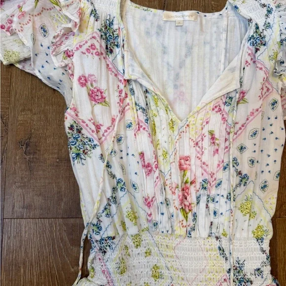 LoveShackFancy White Floral Dress - Picture 2 of 8